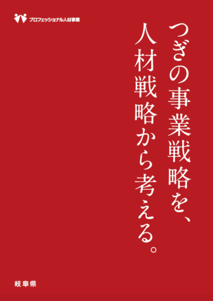 株式会社ビズリーチ｜岐阜県プロフェッショナル人材事業 パンフレット制作実績